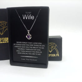 AMETHST LUXURY PENDANT WITH BOX