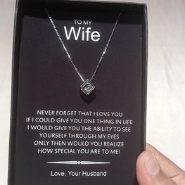 Rubik gift luxury pendant with heartfelt note