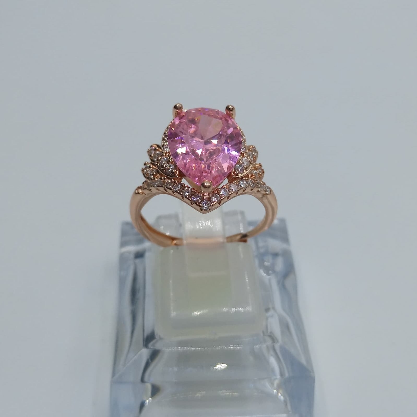 Luxury wear high quality zircon ring adjustable