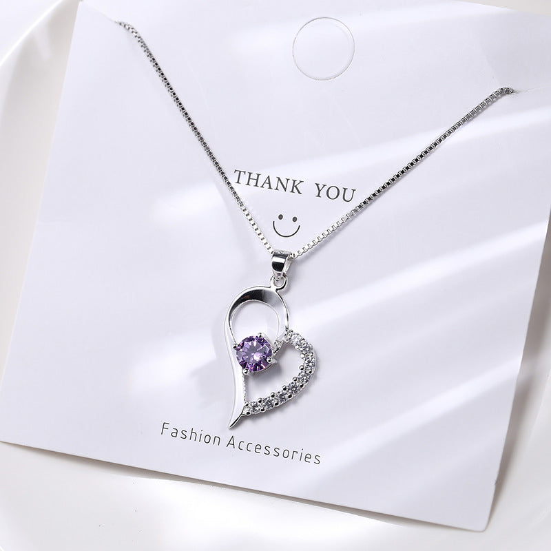 The purple heart dream pendant with box