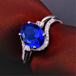 Luxury wear high quality diamond cut zircon ring adjustable