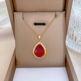 DIAMOND CUT LUXURY QUALITY GIFT PENDANT BOX PACKED