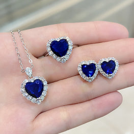 TITANIC LUXURY SET BOX PACKED PENDANT EARRINGS AND RING