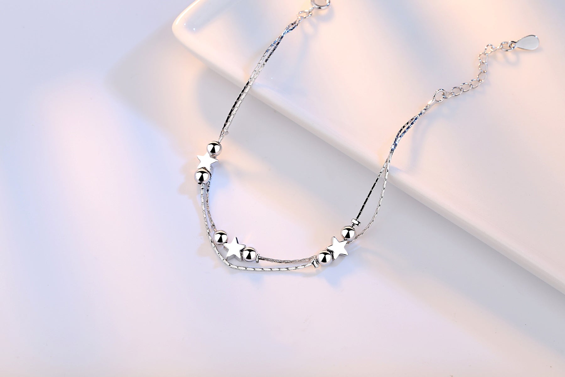 PLATINUM PLATED ZIRCON BRACELET - Lexception