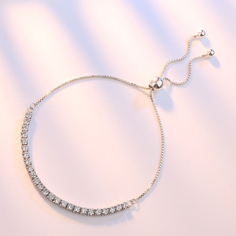 PLATINUM PLATED ZIRCON BRACELET - Lexception