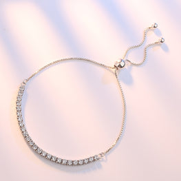 PLATINUM PLATED ZIRCON BRACELET - Lexception