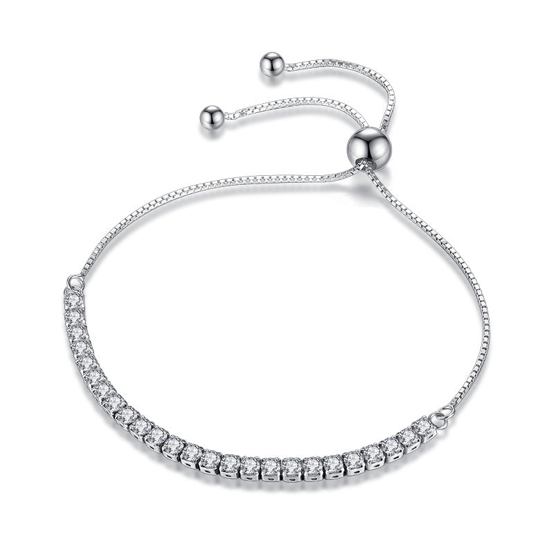 PLATINUM PLATED ZIRCON BRACELET - Lexception