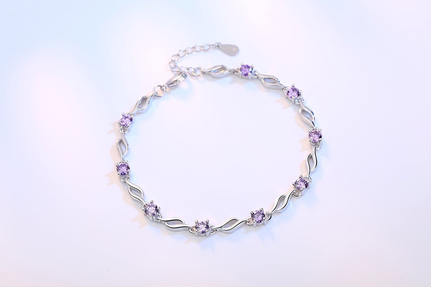 PLATINUM PLATED ZIRCON BRACELET - Lexception