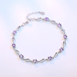 PLATINUM PLATED ZIRCON BRACELET - Lexception