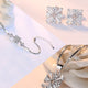 HIGH QUALITY LUXURY WEAR PLATINUM PLATED ZIRCON PENDANT CHAIN NECKLACE EARRINGS BRACELET - Lexception