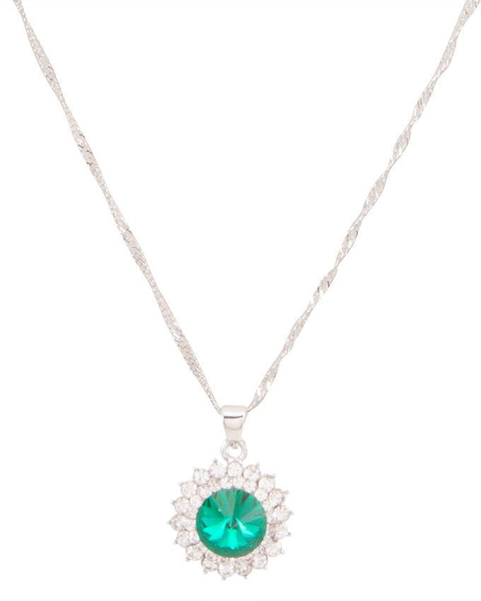 Zircon silver plated pendant necklace - Lexception