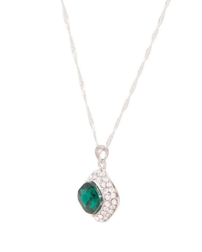 Zircon silver plated pendant necklace - Lexception