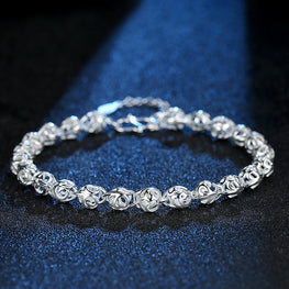 PLATINUM PLATED ZIRCON BRACELET - Lexception