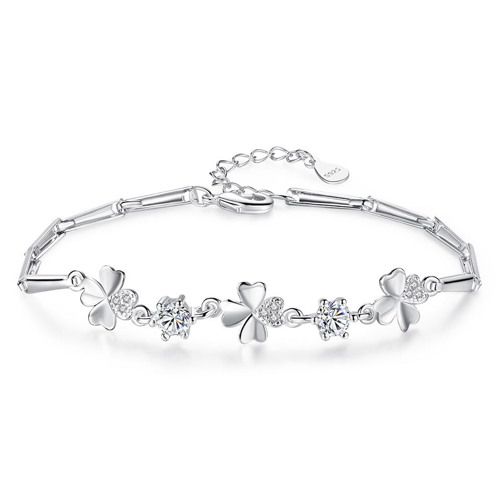 PLATINUM PLATED ZIRCON BRACELET - Lexception