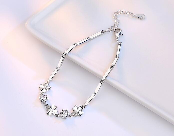 PLATINUM PLATED ZIRCON BRACELET - Lexception