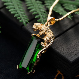 THE RISING TIGER BRAND LOOK LUXURY GOLD PLATED PENDANT WITH EXCLUSIVE BOX PACKING