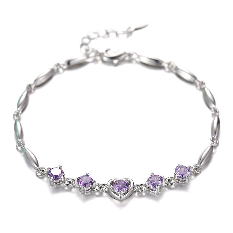 PLATINUM PLATED ZIRCON BRACELET - Lexception