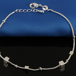 silver color anklet