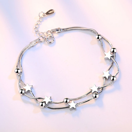 Star Square Link Chain Bracelet - Lexception